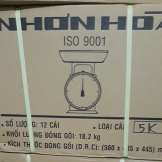 Cân Nhơn Hòa loại 5kg, 2kg, nguyên hộp, chính hãng, loại lò xo