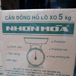 Cân Nhơn Hòa loại 5kg, 2kg, nguyên hộp, chính hãng, loại lò xo