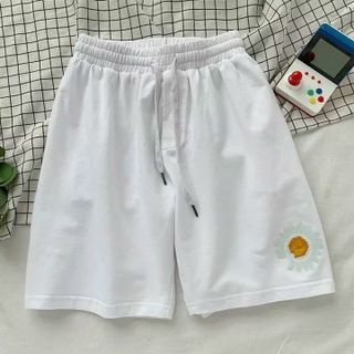 Quần thun lửng in chữ chất thun 2 da mềm mịn, co giản,mát,form dưới 68kg
