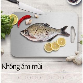 5x k Thớt Inox 304 Kháng Khuẩn Cừờng Lực- Vệ Sinh Dễ Dàng- Rã Đông Nhanh - Chống Ẩm Mốc - Không Xước Dăm- Không Mùn Gỗ