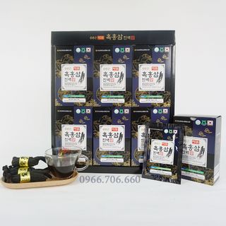 Nước Hắc Sâm Quà Biếu Đối Tác BLACK RED GINSENG Hàn Quốc 50ml x 30 gói