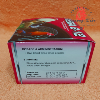 Thuốc gà đá - 1 hộp / 100 viên - Mega B12 - nuôi gà cao cấp của philippine , tăng bo , mau lên nước máu , sung gà