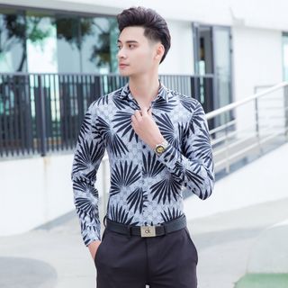 (TRỢ GIÁ) Áo Sơ Mi Nam Dài Tay Vuong miện Thiết Kế Thời Trang Trẻ Trung - Modern Fashion SM0006 [XẢ HÀNG]