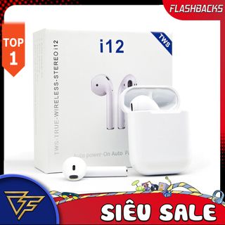Tai nghe bluetooth - Tai Nghe Không Dây i12 TWS Bluetooth 5.0 Nút Cảm Ứng Âm Thanh HIFI Có Mic Đàm Thoại Cho Mọi Dòng ĐT giá sỉ