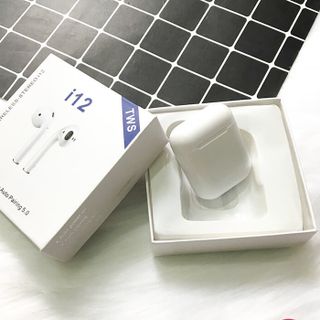 Tai nghe bluetooth - Tai Nghe Không Dây i12 TWS Bluetooth 5.0 Nút Cảm Ứng Âm Thanh HIFI Có Mic Đàm Thoại Cho Mọi Dòng ĐT