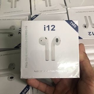 Tai nghe bluetooth - Tai Nghe Không Dây i12 TWS Bluetooth 5.0 Nút Cảm Ứng Âm Thanh HIFI Có Mic Đàm Thoại Cho Mọi Dòng ĐT