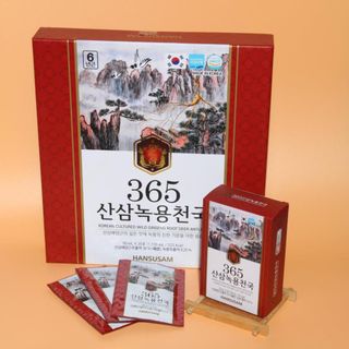 Nước Hồng Sâm Nhung Hươu Linh Chi Núi Hộp 30 Gói x 50ml