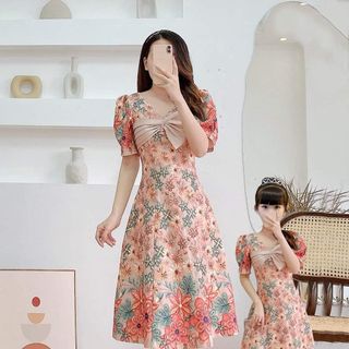 SET MẸ BÉ HOA CAM NGỰC