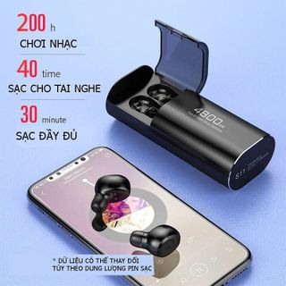 Tai Nghe Bluetooth S11 Công Nghệ 5.0 Chống Nước, Kiêm Sạc Dự Phòng 4800mAh