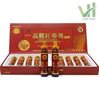 [ Hàng KGS] Chiết xuất hồng sâm nhung linh chi KGS 200ml (20ml x 10 tuýp)
