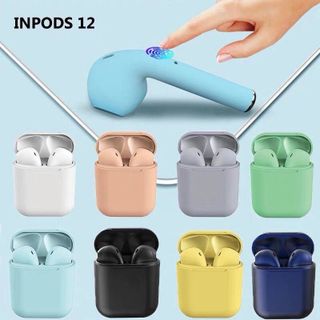 Tai Nghe Không Dây Bluetooth I.12 - Dùng Cho Iphone / Android - Pin Lâu - Âm Thanh Sôi Động - Pass Cực Căng