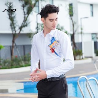 Áo Sơ Mi Nam Dài Tay Korea Design Cực Đẹp - Vải Lụa Cao Cấp SM00009