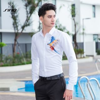 Áo Sơ Mi Nam Dài Tay Korea Design Cực Đẹp - Vải Lụa Cao Cấp SM00009