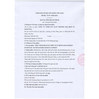 Cao Hũ Hồng Sâm Safron Hũ 1000g