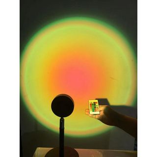 Đèn Hoàng Hôn - Đèn Sunset Lamp - Hiệu Ứng 4 Màu/16 Màu - Ánh Sáng Đẹp Có Remote Điều Khiển Chỉnh Màu Thích Hợp