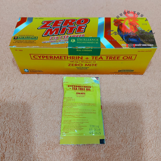 zero mite (xà bông tắm gà Philippines) diệt mạc gà , ve , ghẻ - 1 gói / 10ml