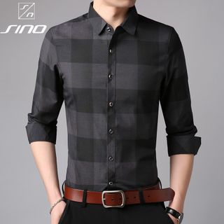 Áo Sơ Mi Nam Dài Tay Cổ Bể Thời Thượng - Hàng Xuất Khẩu Cao Cấp AD00001