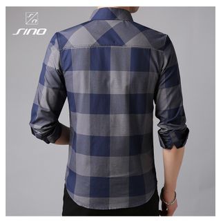 Áo Sơ Mi Nam Dài Tay Cổ Bể Thời Thượng - Hàng Xuất Khẩu Cao Cấp AD00001