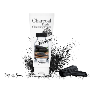 SỮA RỬA MẶT HÚT BÃ NHỜ, LÀM SÁNG DA, THU NHỎ LỖ CHÂN LÔNG HOLIKEY CHARCOAL FRESH CLEANSING FOAM 100ML - HOLIKEY