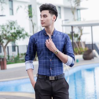 Áo Sơ Mi Nam Thời Trang Vải Lụa Cao Cấp Thoáng Mát AD00013 [XẢ HÀNG]