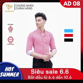 Áo Sơ Mi Nam Dài Tay - Vải Lụa 3D Không Phai, Không Xù Cao Cấp AD00009