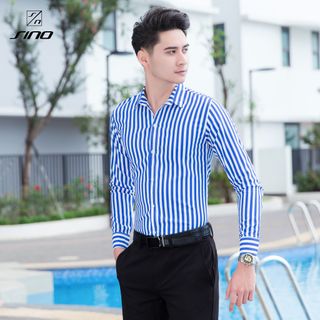 Áo Sơ Mi Nam Dài Tay - Vải Lụa 3D Không Phai, Không Xù Cao Cấp AD00009