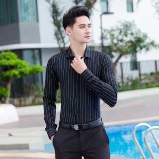 Áo sơ mi giá rẻ hàn quốc cao cấp nam trơn trẻ trung FLASHBACKS AD05