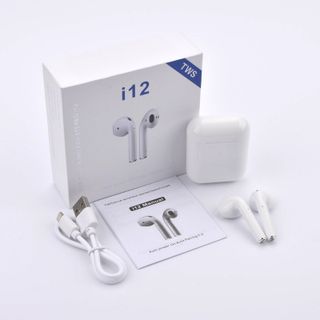 Tai nghe Bluetooth không dây i12 TWS điều khiển cảm ứng âm thanh HIFI cho Android iOS