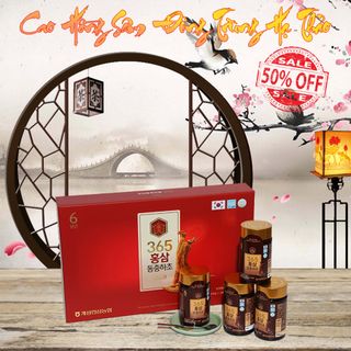 Cao Hồng Sâm Đông Trùng Hansusam 365 Hộp 4 lọ x 250g