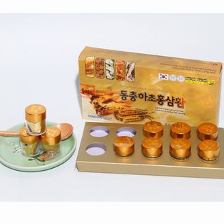 [QUÀ TẶNG SỨC KHỎE] Viên Hồng Sâm Đông Trùng Hạ Thảo Hộp 10 Viên Hàn Quốc