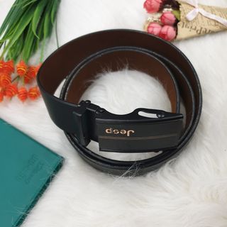 Thắt Lưng Da PU Cao Cấp Khóa Cài Dây Nịt Nam Da Mạ Vàng Bạc Nam Tính