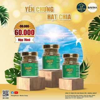 Yến chưng hạt chia, yến chưng đường phèn, yến chưng dành cho trẻ, yến chưng không đường giá sỉ