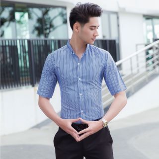 Áo Sơ Mi Nam Ngắn Tay Dáng Ôm Nhẹ - Thời Trang Nam Hiện Đại AN05 [XẢ HÀNG]