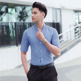 Áo Sơ Mi Nam Ngắn Tay Dáng Ôm Nhẹ - Thời Trang Nam Hiện Đại AN05 [XẢ HÀNG]