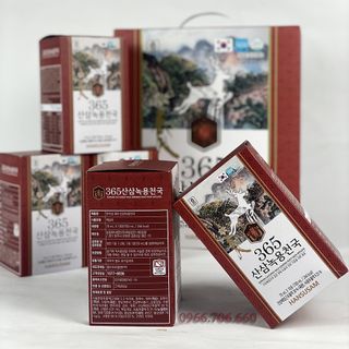 [QUÀ BIẾU] Nước Sâm Núi Nhung Hươu 365 hộp 60 gói x 70ml