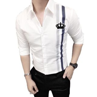 Áo sơ mi nam hàn quốc trẻ trung trơn giá rẻ cao cấp FLASHBACKS SM04