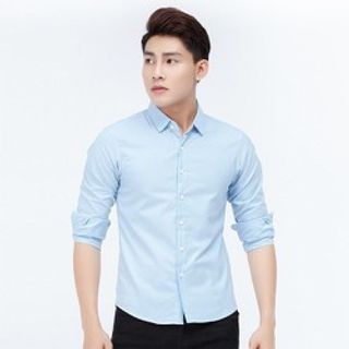 ÁO SƠ MI NAM TAY DÀI THỜI TRANG TRƠN NHIỀU MÀU CỰC TRUẤT - HÀNG XUẤT KHẨU