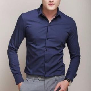 ÁO SƠ MI NAM TAY DÀI THỜI TRANG TRƠN NHIỀU MÀU CỰC TRUẤT - HÀNG XUẤT KHẨU