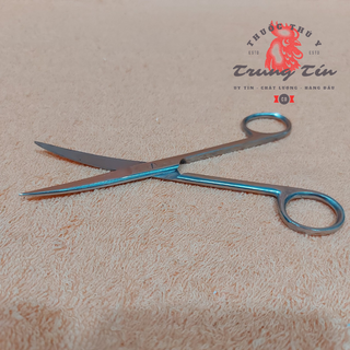 1 cây kéo cong 16cm - cắt lông , cắt tích dành cho gà đá (inox cao cấp , sắc bén) hàng nhập pakistan