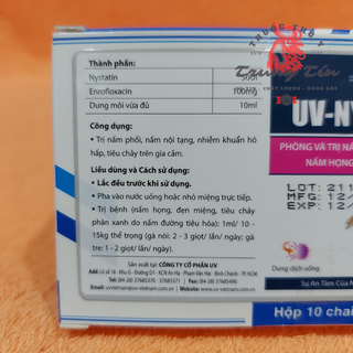 UV NYSTA - phòng và trị nấm diều , nấm phổi , nấm họng , đẹn miệng (lọ / 10ml)