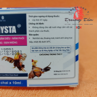 UV NYSTA - phòng và trị nấm diều , nấm phổi , nấm họng , đẹn miệng (lọ / 10ml)