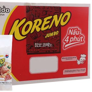 Mì Nấu Mì Cay Koreno Hàn Quốc Vị Bò Cay (Thùng 100 Vắt Mì) giá sỉ