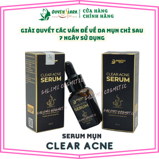 Tinh Chất Ngăn Ngừa Mụn Và Thâm CLEAR ACNE SERUM Quyên Lara - Đánh Bay Mụn, Làm Mờ Các Vết Thâm Do Mụn, Tái Tạo Trắng Da Căng Hồng Trắng Mịn, Se Khít Lỗ Chân Lông - HÀNG CHÍNH HÃNG