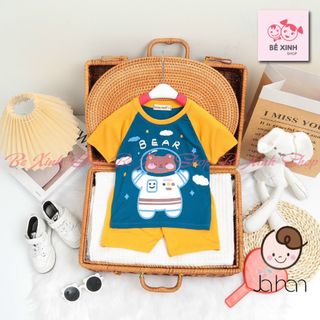 Đồ Bộ Hè Cộc Tay Quần Áo Cho Bé Trai Bé Gái Đồ Bộ Tay Ngắn Chất Thun Lạnh Cho Bé Trai Gái Cộc Mới