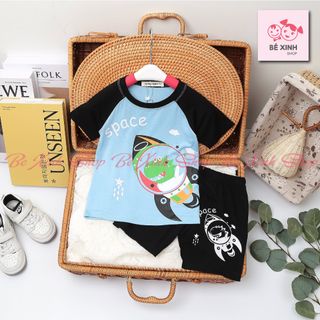 Quần Áo Cho Trẻ Em Bé Trai Bé Gái Đồ Bộ Mùa Hè Cho Trẻ Em Bé Trai Gái Thun Lạnh Cộc Vũ Trụ