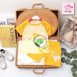 Quần Áo Cho Trẻ Em Bé Trai Bé Gái Đồ Bộ Mùa Hè Cho Trẻ Em Bé Trai Gái Thun Lạnh Cộc Vũ Trụ