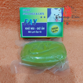 Xà Bông cục Fay 2 Sao (xanh) Khử Mùi , dành cho chó mèo (1 cục / 110g) giá sỉ