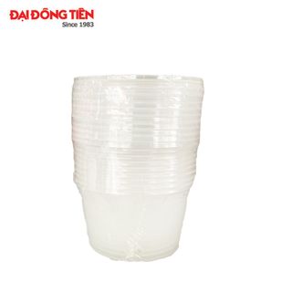 Combo 10 hộp nhựa tròn siêu mỏng có nắp 450ml Đại Đồng Tiến L621-3