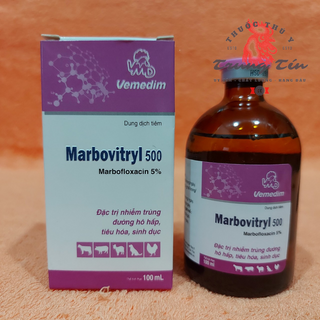 marbovitryl 500 - Thuốc gà đá đặc trị nhiễm trùng tiêu hóa, hô hấp - 1 Chai / 100ml giá sỉ