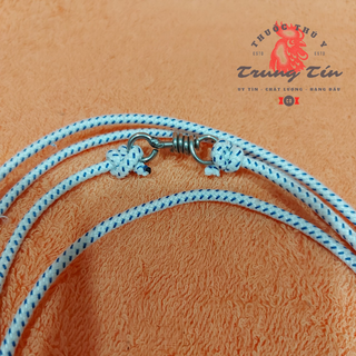 dây cột gà cao cấp dành cho gà (NÒI) - móc inox - chất liệu da - dây dài 1 mét 8